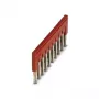 Phoenix Contact 3030271 FBS 10-6 Ponte de ligação, 10 polos, passo 6,2 mm, vermelho