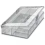 Phoenix Contact 5031524 caixa de armazenamento retangular transparente em poliestireno com tampa de mola