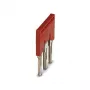 Phoenix Contact FBS 3-8 Ponte de ligação, 3 polos, passo 8,2 mm, vermelho