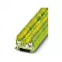 Phoenix Contact PT 1,5/S-PE Borne de passagem, condutor de proteção, Push-in, 1,5 mm², verde-amarelo
