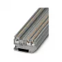 Phoenix Contact PT 1,5/S-TWIN borne de passagem de dois níveis push-in, cinzento, 1,5 mm², 500 V, 17,5 A, montagem em calha DIN