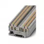 Phoenix Contact PT 2,5-QUATTRO Borne de passagem, push-in, 4 condutores, 2,5 mm², 800 V, 24 A, cinzento