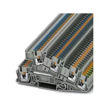 Phoenix Contact PTI 2,5-PE/L/N Terminal de instalação, push-in, 3 níveis, 24 A, 400 V, cinzento