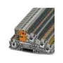 Phoenix Contact PTI 2,5-PE/L/NT Borne de instalação em série, multicamadas, push-in, 3 andares, 2,5 mm², cinzento