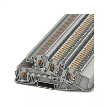 Phoenix Contact PTI 4-L/L Borne de série de 3 andares, push-in, 4 mm², 400 V, 32 A, cinzento