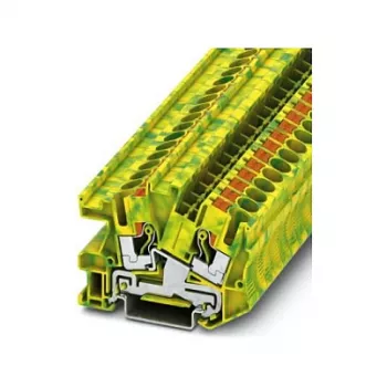 Phoenix Contact PTI 6-PE borne de terra, ligação push-in, 6 mm², verde-amarelo, montagem em calha DIN
