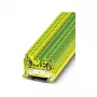 Phoenix Contact ST 2.5-PE Borne de terra para calha DIN, ligação por mola, verde-amarelo
