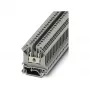 Phoenix Contact UK 5 Borne de passagem, ligação por parafuso, 4 mm², 800 V, 32 A, cinzento, montagem em calha DIN, 2 ligações, 1 potencial, isolamento PA, UL 94 V0
