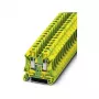 Phoenix Contact UT 6-PE Borne de terra para calha DIN, ligação por parafuso, verde-amarelo, 10 mm²