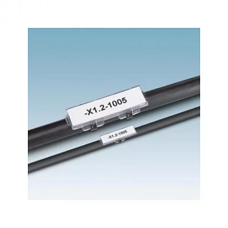 Suporte de marcação de cabos Phoenix KMK para cabos de 10-25 mm, etiqueta 29x8 mm, poliamida branca