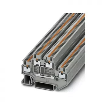 Phoenix PTTB 1,5/S Borne de série de dois andares, push-in, 1,5 mm², cinzento