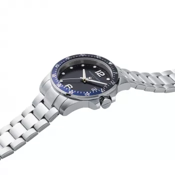 Relógio analógico de quartzo de homem Pierre Cardin CNI.0030 40 mm mostrador preto bracelete de pele