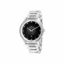 Relógio de homem Pierre Cardin quartzo analógico CCP.5024 - caixa de aço inoxidável 45mm, mostrador preto, bracelete de pele preta