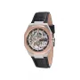 Pierre Cardin relógio analógico de quartzo de homem CF.1002.LB.2 42mm aço inoxidável mostrador preto bracelete de pele