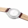 Relógio de quartzo analógico de homem Pierre Cardin CLC.6000 43mm caixa de aço inoxidável bracelete de pele preta