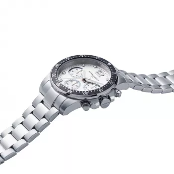 Relógio de pulso de quartzo de homem Pierre Cardin CNI.0012 40 mm caixa de aço inoxidável bracelete de pele preta