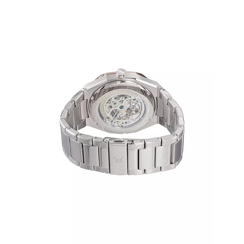 Relógio de quartzo de homem Pierre Cardin CF.1002.MU 42mm aço inoxidável mostrador preto pulseira de pele