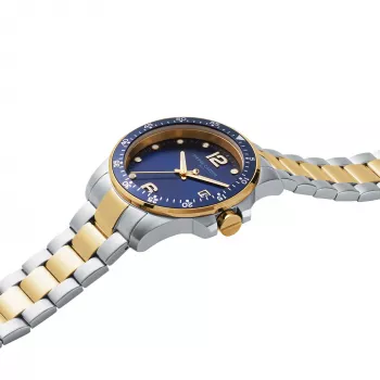 Relógio Pierre Cardin homem quartzo CNI.0031 40mm caixa de aço inoxidável mostrador preto pulseira de pele
