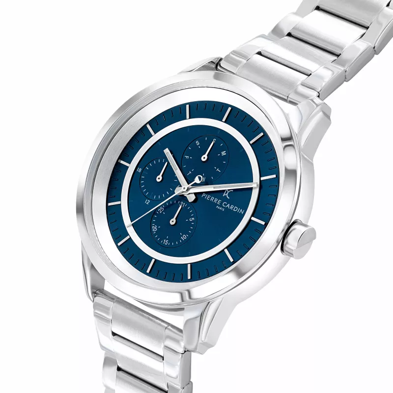 Pierre Cardin Relógio para homem CCP.5013 45mm aço inoxidável quartzo analógico