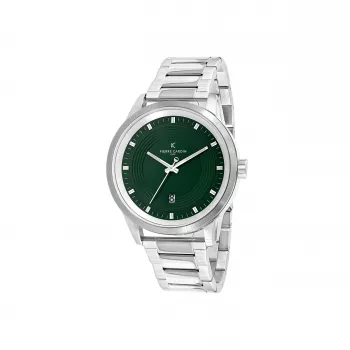 Relógio de homem Pierre Cardin CCP.5028 (45 mm) caixa de aço inoxidável mostrador preto bracelete de pele