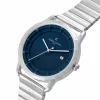 Relógio de homem Pierre Cardin CLC.6005 43mm aço inoxidável quartzo analógico mostrador preto bracelete de pele