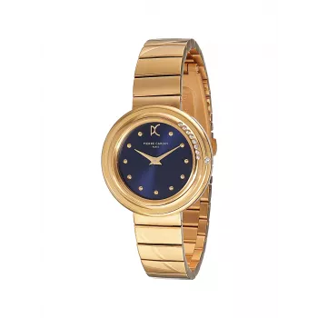 Pierre Cardin Mulher Relógio de quartzo analógico CF.1010.MG Aço inoxidável prateado Bracelete de malha 32mm