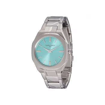 Pierre Cardin Relógio de mulher CF.1008.MS.1 Relógio de quartzo analógico 32mm Prateado Bracelete de malha de aço inoxidável