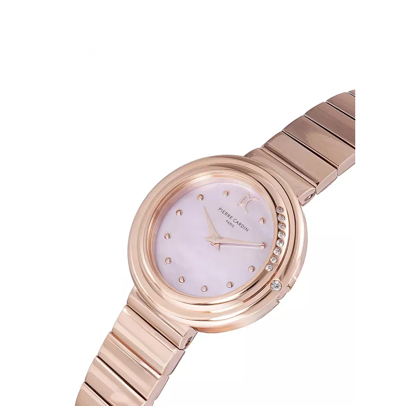 Relógio de mulher Pierre Cardin CF.1010.MR.1 quartzo analógico 32 mm ouro rosa