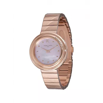 Relógio de mulher Pierre Cardin CF.1010.MR.1 quartzo analógico 32 mm ouro rosa