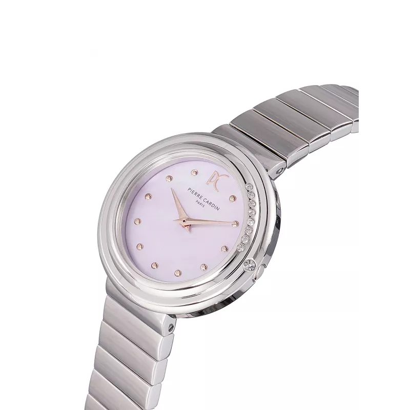 Pierre Cardin Relógio de mulher CF.1010.MS.2 Quartzo analógico 32mm Prateado Aço inoxidável Malha