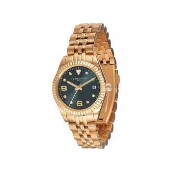 Relógio de mulher Pierre Cardin CF.1012.MG.2 de quartzo analógico 28mm em aço inoxidável tom dourado
