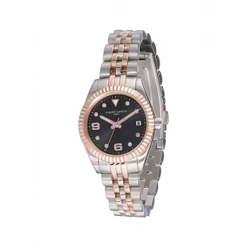 Relógio analógico de quartzo de mulher Pierre Cardin Montmartre CF.1012.MU.1 - 28mm mesh em aço inoxidável prateado