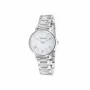 Pierre Cardin relógio de senhora analógico de quartzo CBC.5002 32mm caixa de aço inoxidável mostrador branco bracelete de pele preta