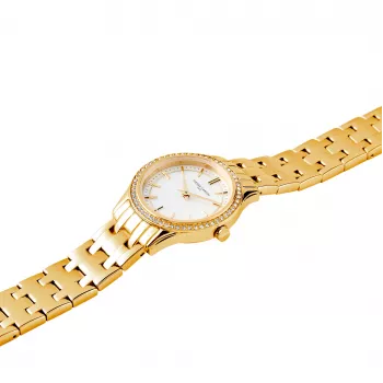 Relógio analógico de quartzo de mulher Pierre Cardin CF.0611.SE.G 30mm mesh em aço inoxidável