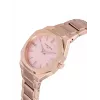 Relógio analógico de quartzo de mulher Pierre Cardin CF.1008.MR 32mm malha de aço inoxidável cor de ouro rosa