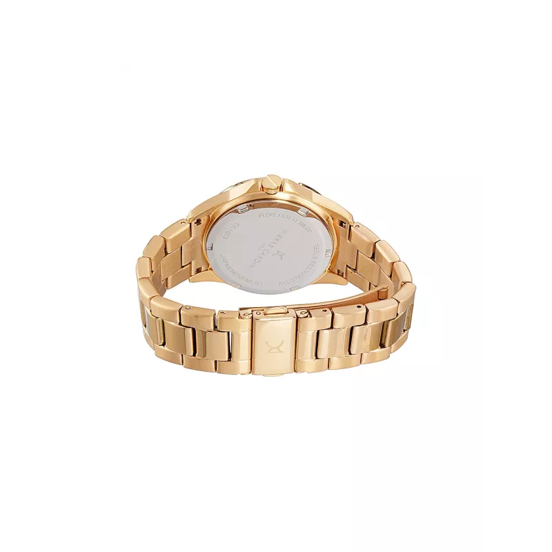 Relógio de quartzo analógico de mulher Pierre Cardin CF.1009.MG.1 34 mm dourado aço inoxidável