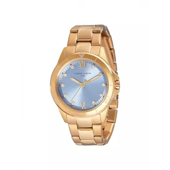 Pierre Cardin Mulher Relógio de quartzo analógico CF.1009.MG.2 - 34mm Bracelete de malha de aço inoxidável tom dourado