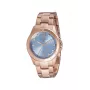 Relógio de quartzo analógico de mulher Pierre Cardin CF.1009.MR.2 34mm aço inoxidável rosé bracelete mesh