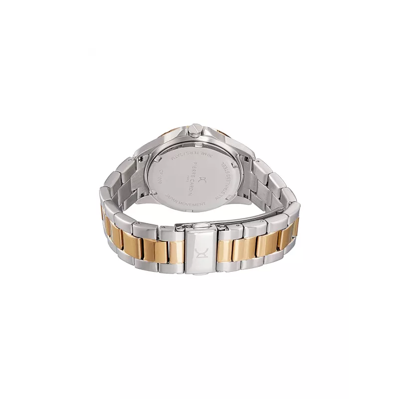 Relógio de pulso de quartzo de mulher Pierre Cardin CF.1009.MU - 34 mm aço inoxidável com mostrador em madrepérola