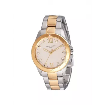 Relógio de pulso de quartzo de mulher Pierre Cardin CF.1009.MU - 34 mm aço inoxidável com mostrador em madrepérola