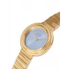 Relógio de pulso de quartzo de mulher Pierre Cardin CF.1010.MG.1 - caixa de aço inoxidável dourado de 32 mm, mostrador branco e bracelete de pele castanha