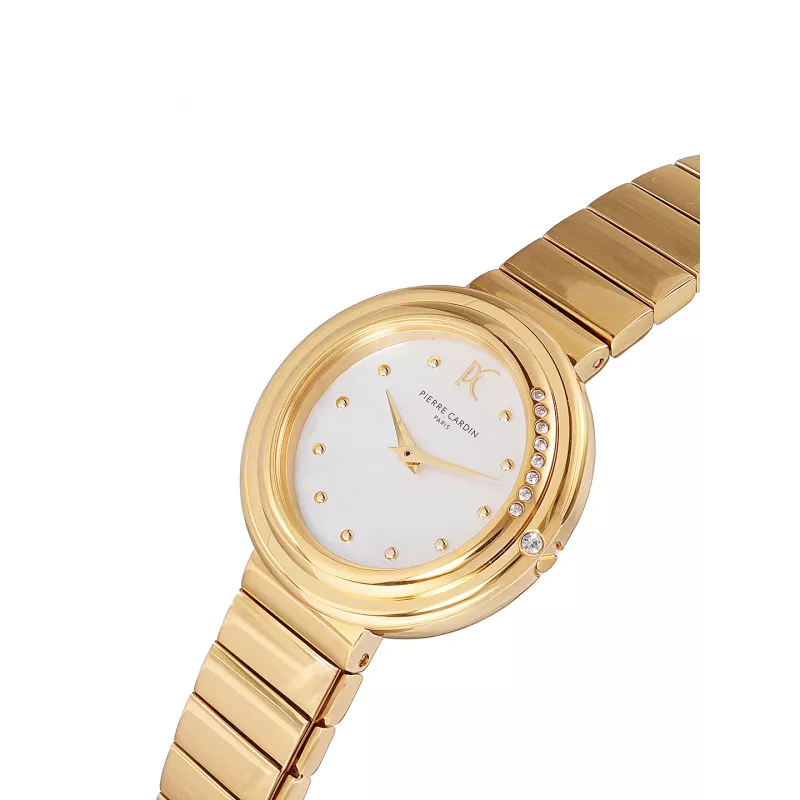 Relógio Pierre Cardin senhora quartzo analógico CF.1010.MG.2 - 32mm aço inoxidável mostrador prateado