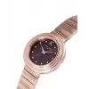 Pierre Cardin relógio de senhora analógico de quartzo CF.1010.MR 32mm mostrador prateado bracelete de pele preta
