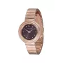 Pierre Cardin relógio de senhora analógico de quartzo CF.1010.MR 32mm mostrador prateado bracelete de pele preta
