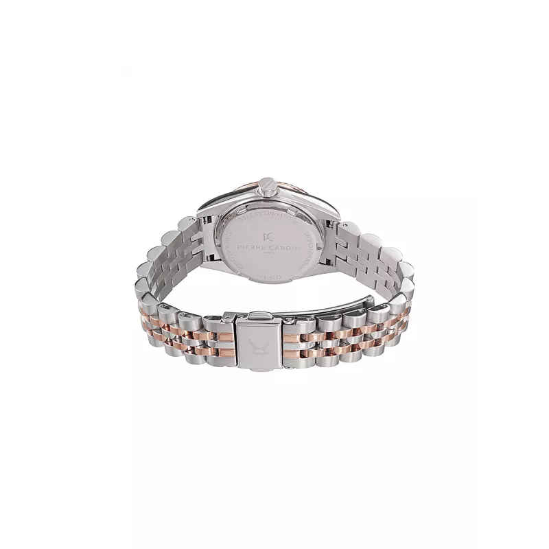 Pierre Cardin mulher relógio de quartzo analógico CF.1012.MU.2 - 28 mm ouro rosa bracelete de malha de aço inoxidável