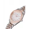 Relógio analógico de quartzo de mulher Pierre Cardin CF.1012.MU (28mm) prateado aço inoxidável bracelete milanesa