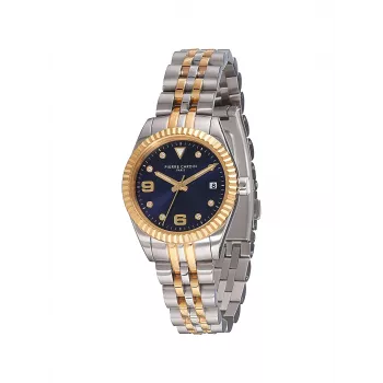 Relógio de quartzo analógico de mulher Pierre Cardin CF.1012.MU.3 - 28 mm prateado aço inoxidável mesh
