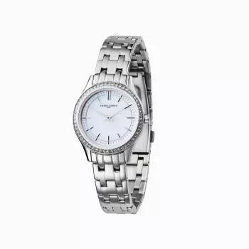 Relógio de quartzo de mulher Pierre Cardin CF.0611.SJ prateado aço inoxidável malha 30mm