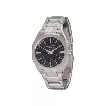 Pierre Cardin Relógio de quartzo de mulher CF.1008.MS 32 mm prateado bracelete de malha de aço inoxidável