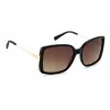 Óculos de sol de mulher PIERRE CARDIN PC8512S807F8H armação Havana de acetato lentes degradê castanhas 58mm